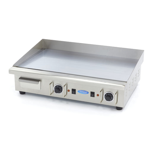 Plancha - chrome lisse - 73 cm - incl plateau d'égouttement - 400V