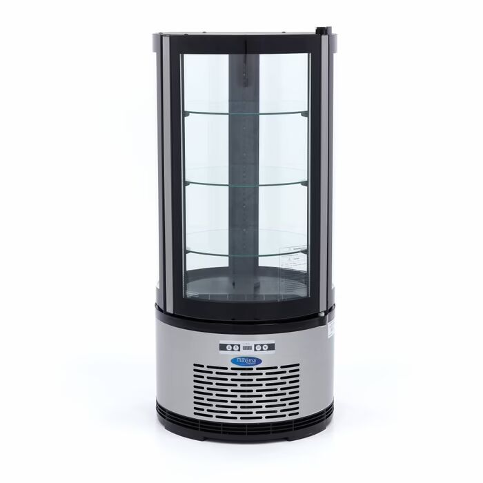 Vitrine à gâteaux - 100 L - 48 cm - ronde