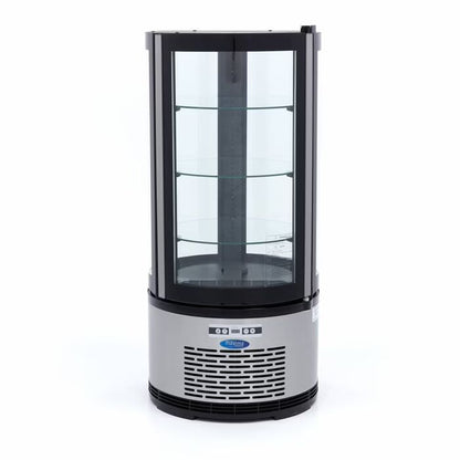 Vitrine à gâteaux - 100 L - 48 cm - ronde