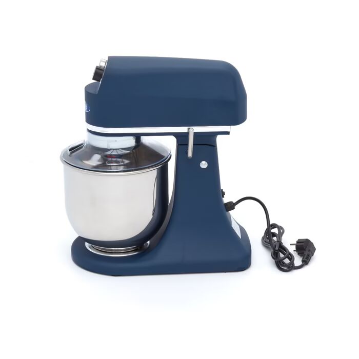 Batteur mélangeur - 7 L - jusqu'à 2 kg de pâte - bleu acier mat