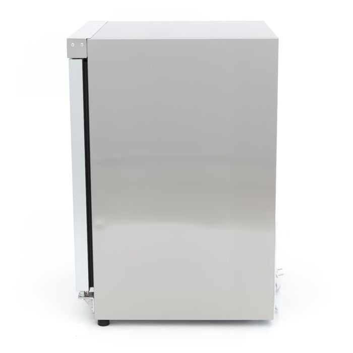 Armoire négative - 200 L - acier inoxydable - avec porte en verre