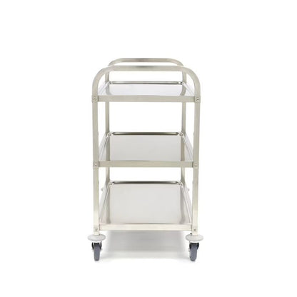 Chariot en acier inoxydable - 3 étagères