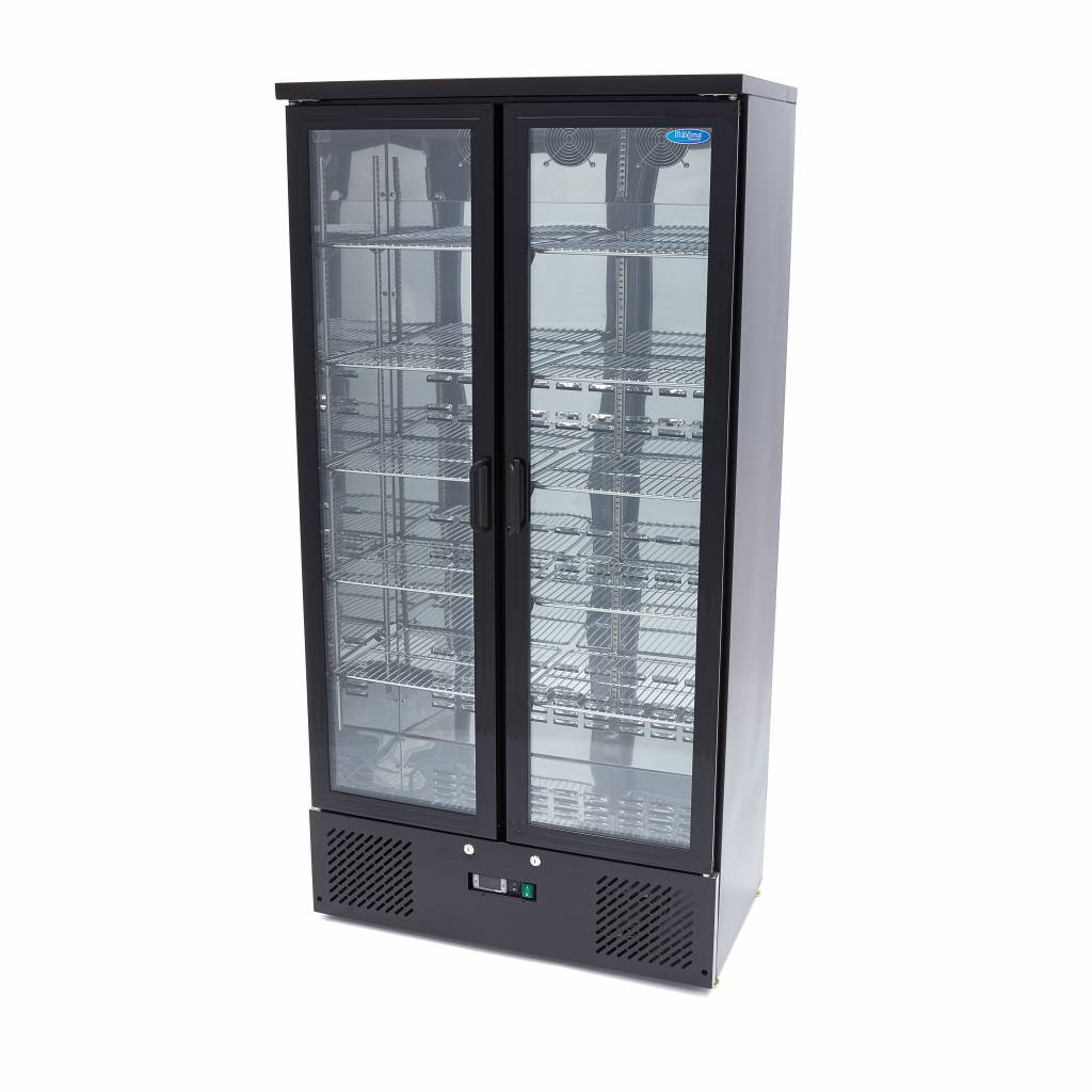 Armoire à boissons - Double portes - 10 étagères réglables