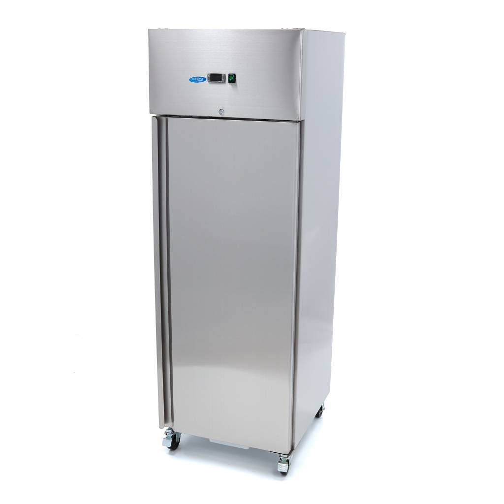Armoire positive - 400 L - 3 étagères réglables (1/1 GN) - sur roulettes - incl étagères