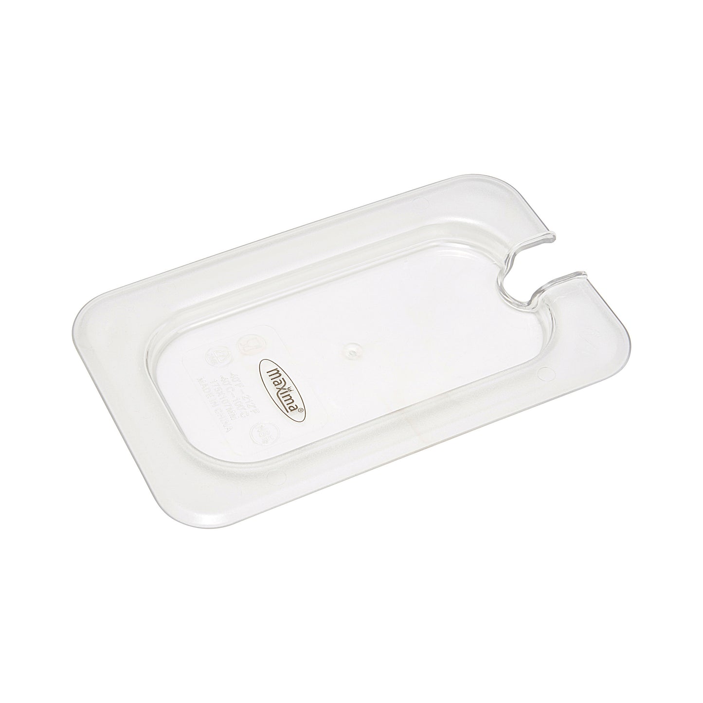 Couvercle gastronorm - 1/9 GN - polycarbonate - avec ouverture pour cuillère