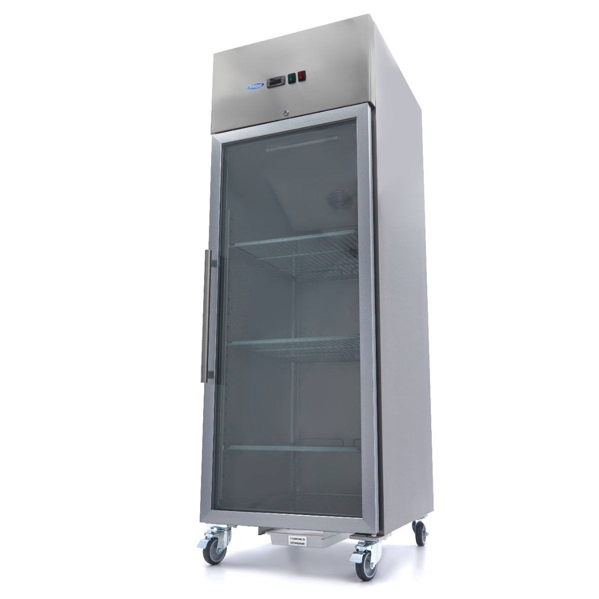Armoire négative - 600 L - 3 étagères réglables (2/1 GN) - acier inoxydable - avec porte en verre