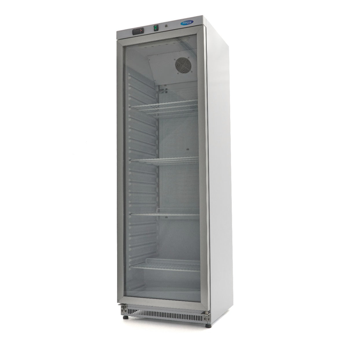 Réfrigérateur 400 L blanc porte vitrée