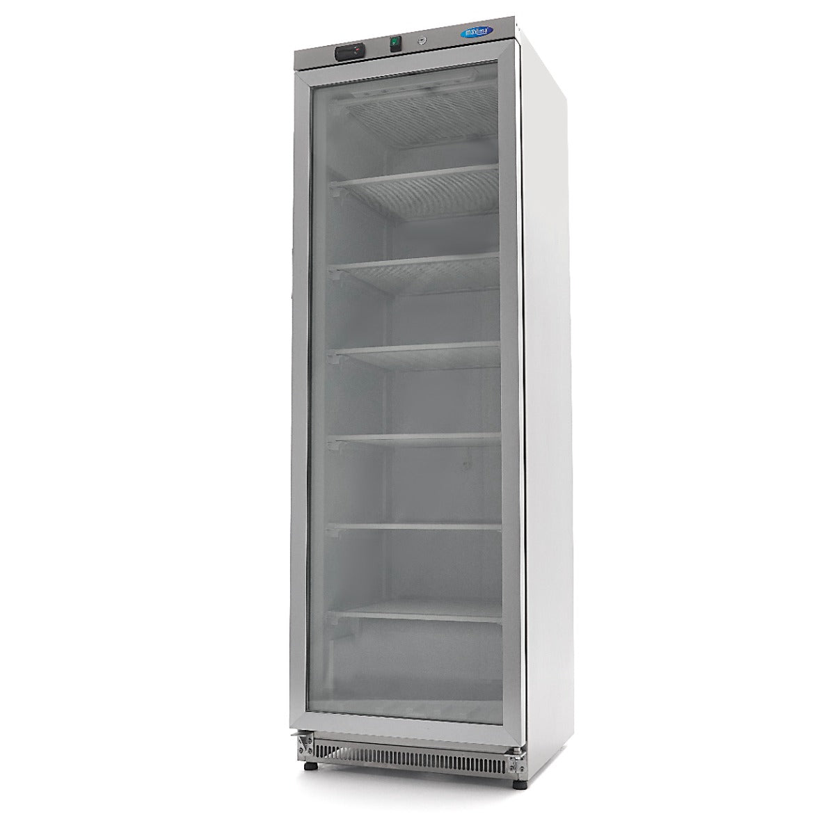 Armoire négative - 400 L - acier inoxydable - avec porte en verre