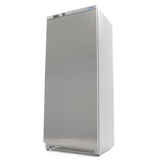 Armoire positive - 600 L - 4 étagères réglables - acier inoxydable