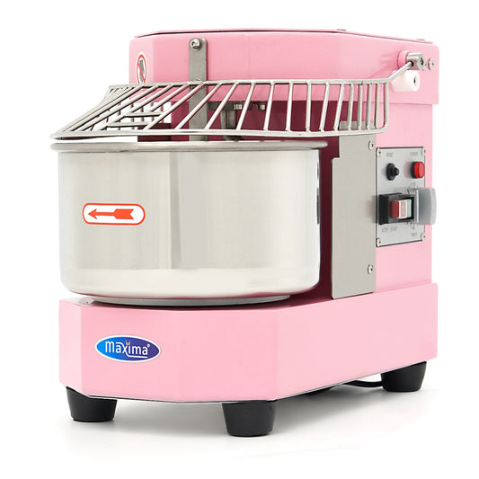 Pétrin à spirale / pétrin à pâte - 8 L - 4,5 kg de pâte - rose