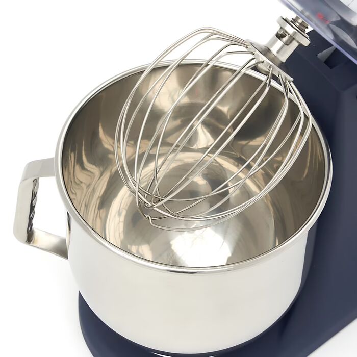 Batteur mélangeur - 7 L - jusqu'à 2 kg de pâte - bleu acier mat