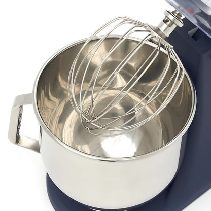 Batteur mélangeur - 7 L - jusqu'à 2 kg de pâte - bleu acier mat