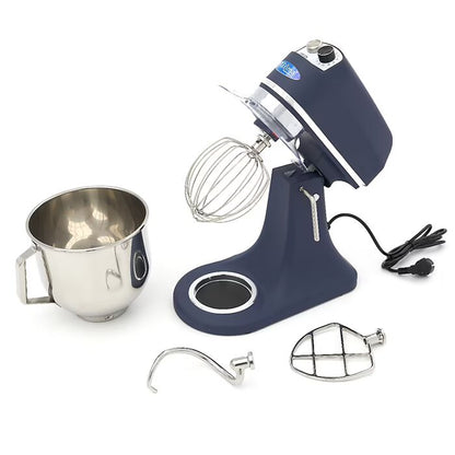 Batteur mélangeur - 7 L - jusqu'à 2 kg de pâte - bleu acier mat
