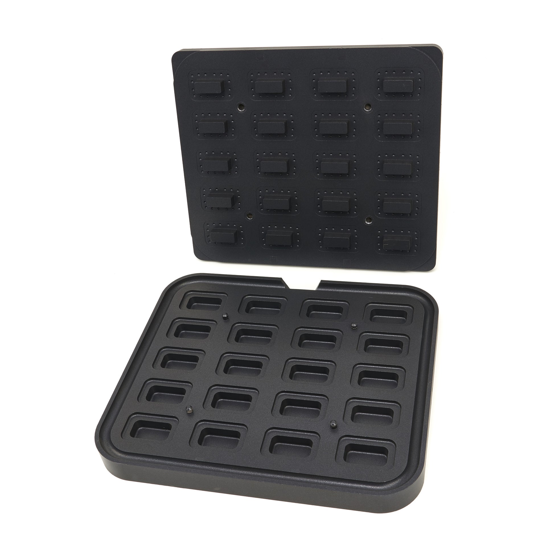 Moule à Tartelette - Rectangle - 64x41/45x22 mm - 20 pièces