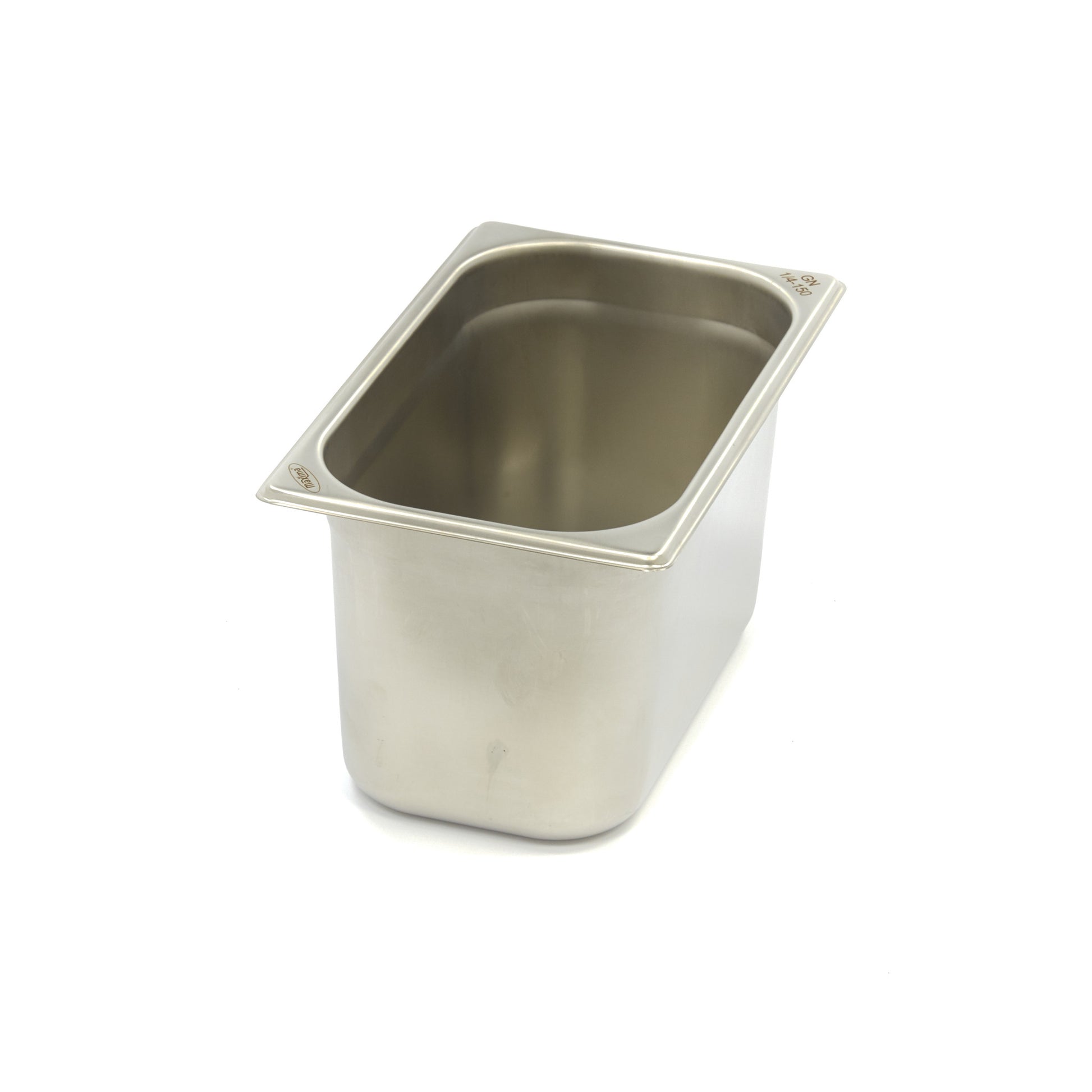 Bac gastronorm - 1/4 GN - profondeur 15 cm - acier inoxydable