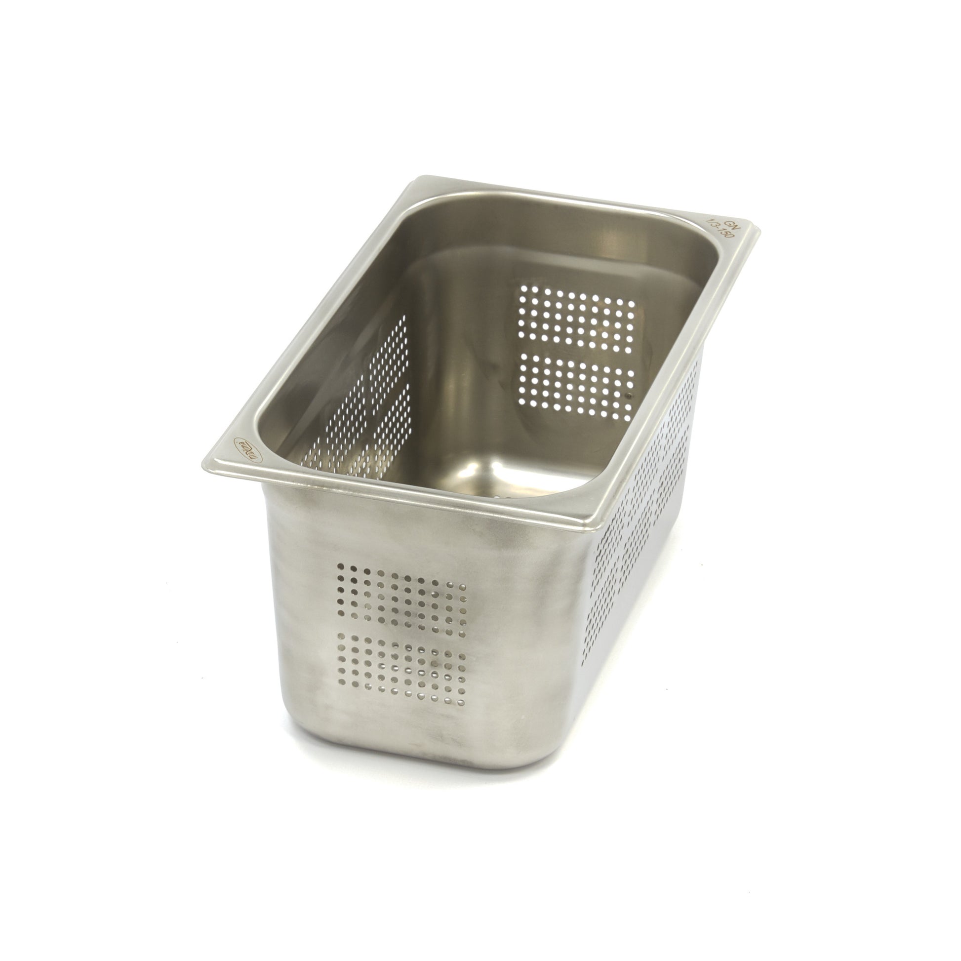 Bac gastronorm - 1/3 GN - profondeur 15 cm - acier inoxydable - perforé