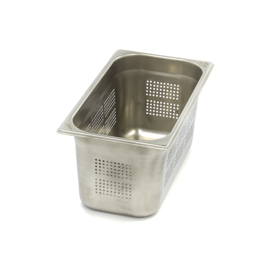 Bac gastronorm - 1/3 GN - profondeur 15 cm - acier inoxydable - perforé