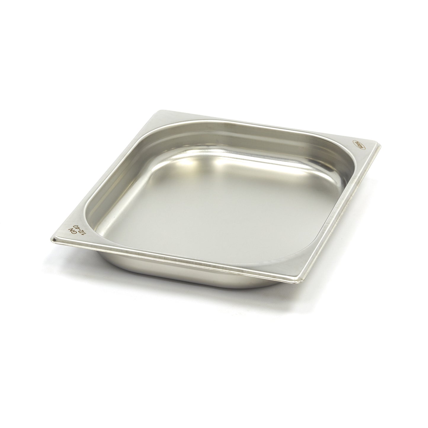 Bac gastronorm - 1/2 GN - profondeur 4 cm - acier inoxydable