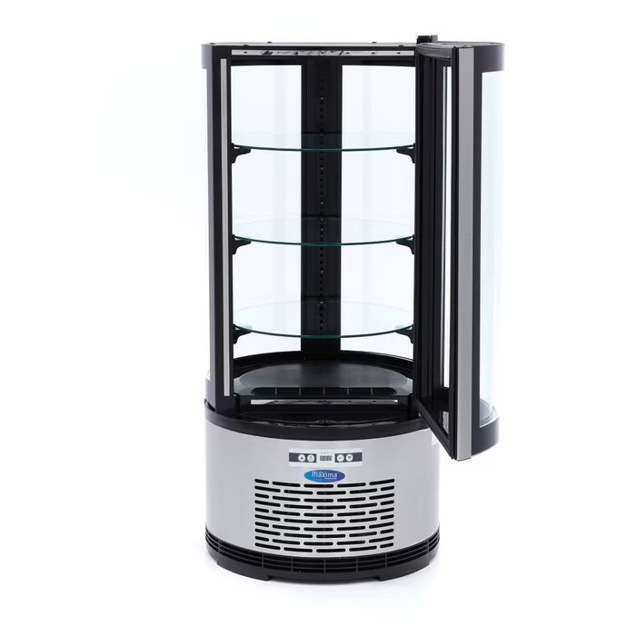Vitrine à gâteaux - 100 L - 48 cm - ronde