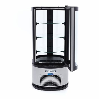 Vitrine à gâteaux - 100 L - 48 cm - ronde