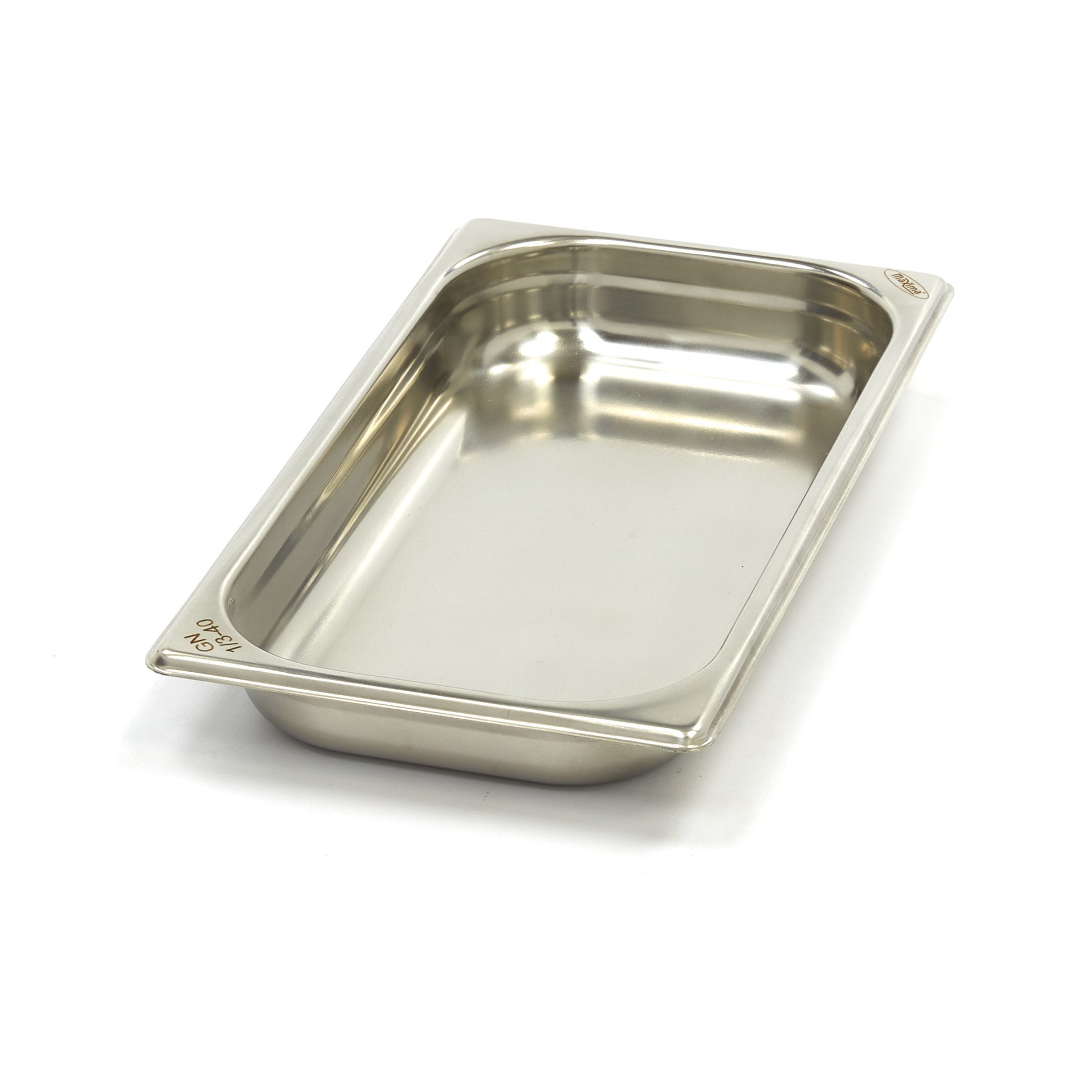 Bac gastronorm - 1/3 GN - profondeur 4 cm - acier inoxydable