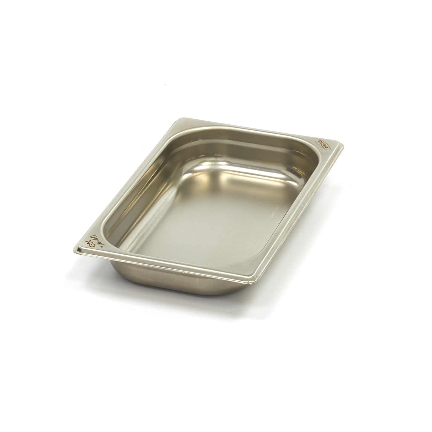 Bac gastronorm - 1/4 GN - profondeur 4 cm - acier inoxydable