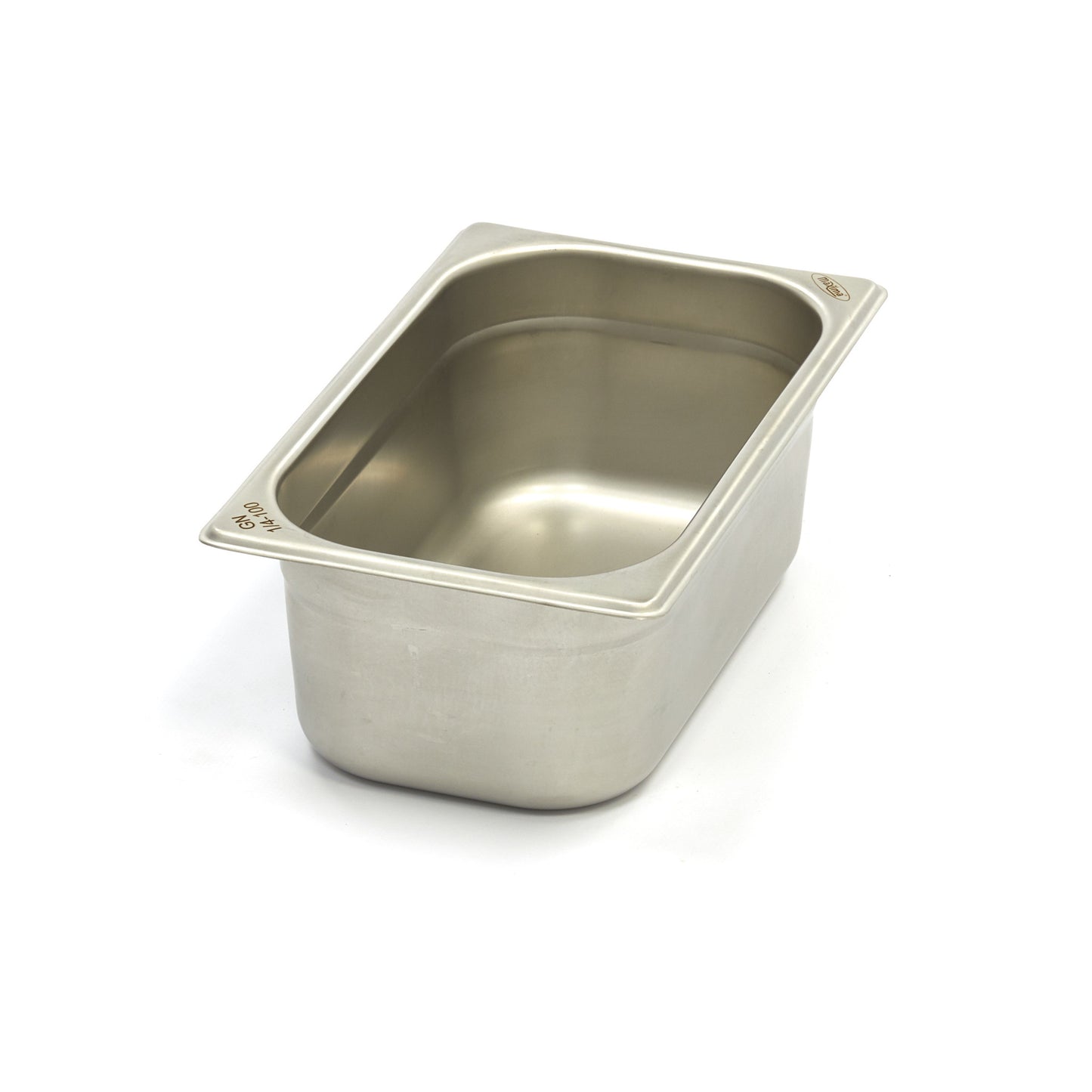 Bac gastronorm - 1/4 GN - profondeur 10 cm - acier inoxydable