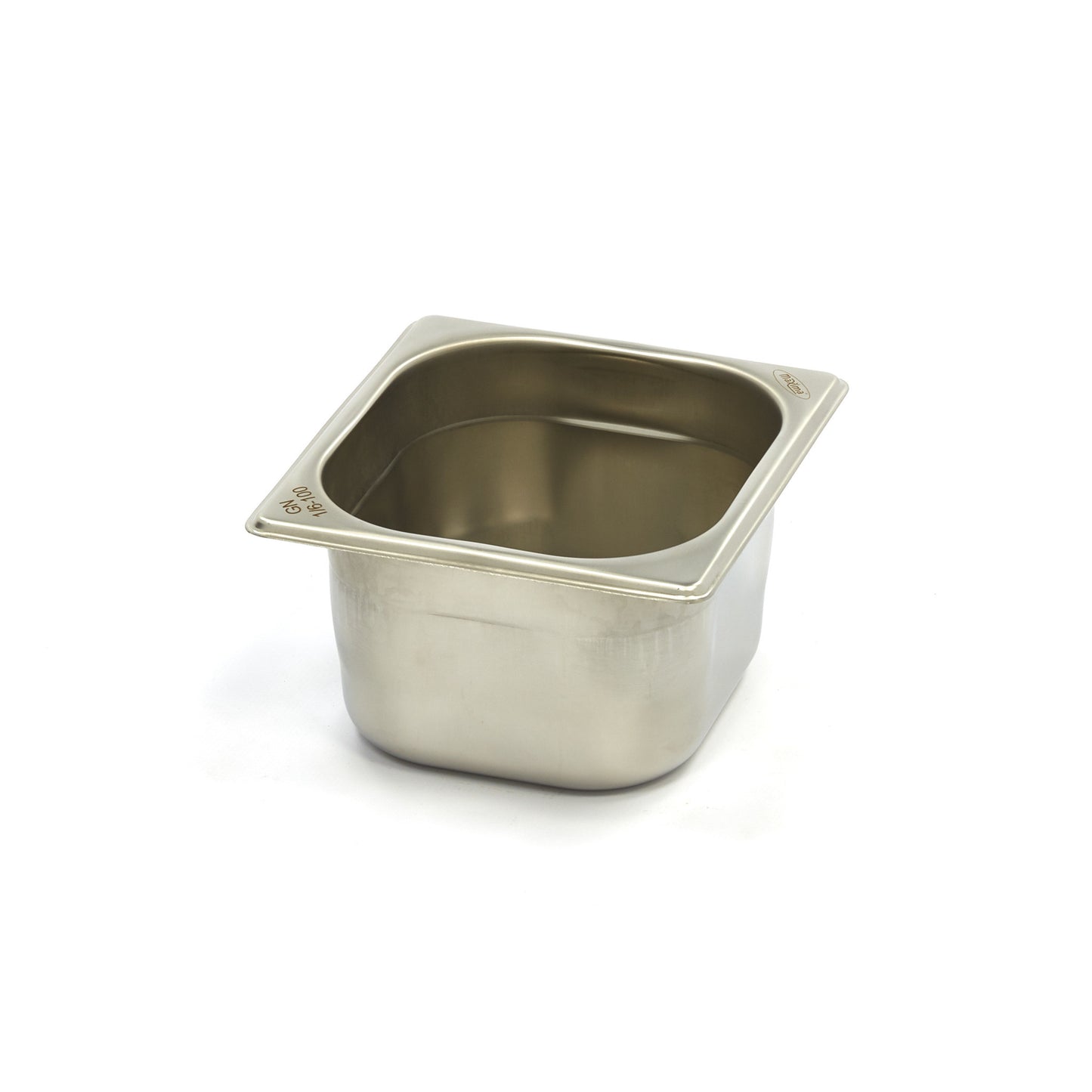 Bac gastronorm - 1/6 GN - profondeur 10 cm - acier inoxydable