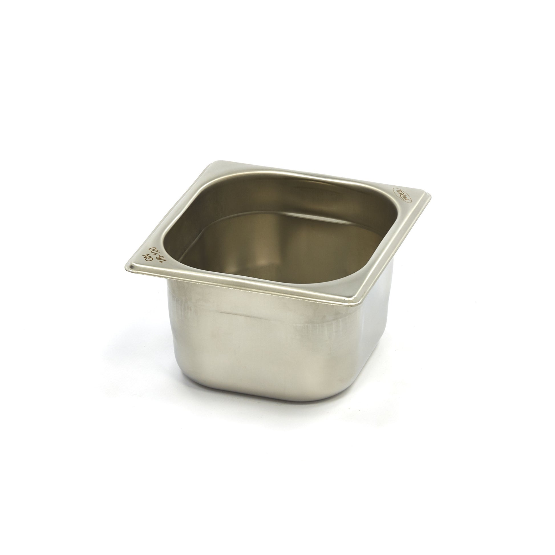 Bac gastronorm - 1/6 GN - profondeur 10 cm - acier inoxydable