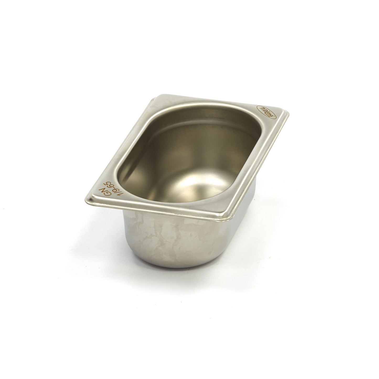 Bac gastronorm - 1/9 GN - profondeur 6,5 cm - acier inoxydable