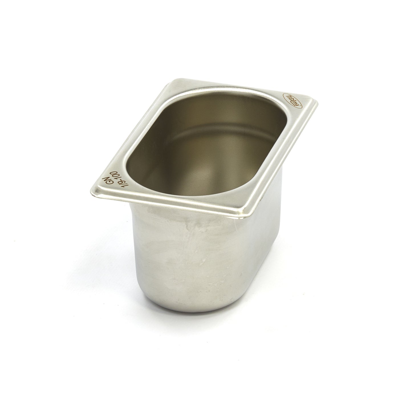 Bac gastronorm - 1/9 GN - profondeur 10 cm - acier inoxydable