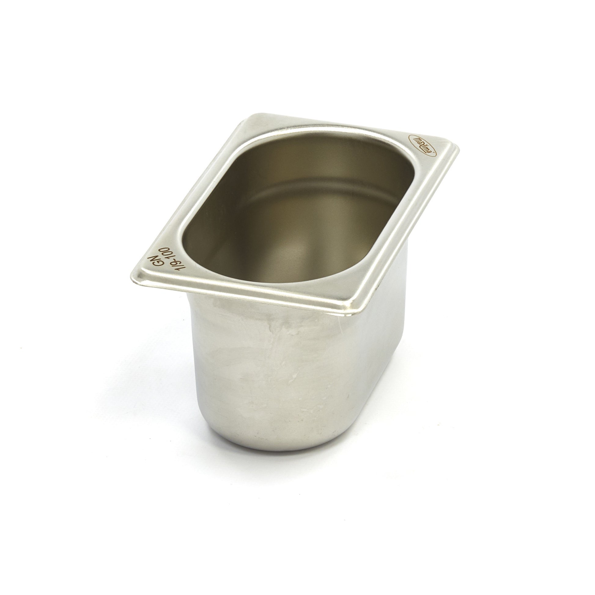 Bac gastronorm - 1/9 GN - profondeur 10 cm - acier inoxydable
