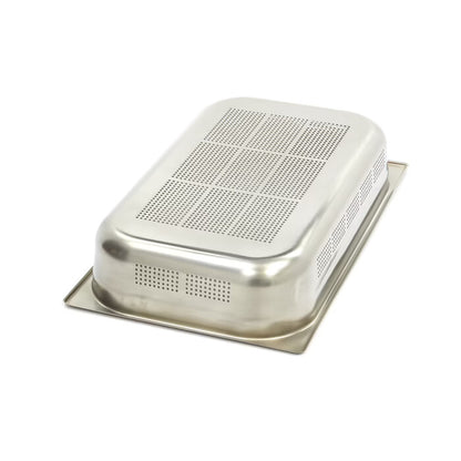 Bac gastronorm - 1/1 GN - profondeur 10 cm - acier inoxydable - perforé