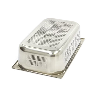 Bac gastronorm - 1/1 GN - profondeur 15 cm - acier inoxydable - perforé