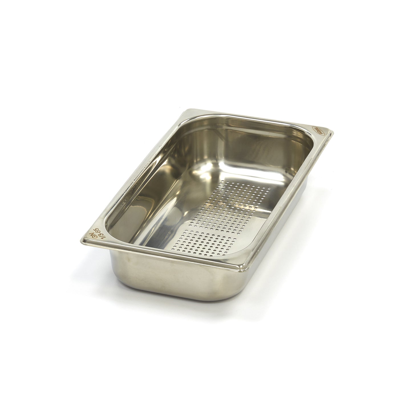 Bac gastronorm - 1/3 GN - profondeur 6,5 cm - acier inoxydable - perforé