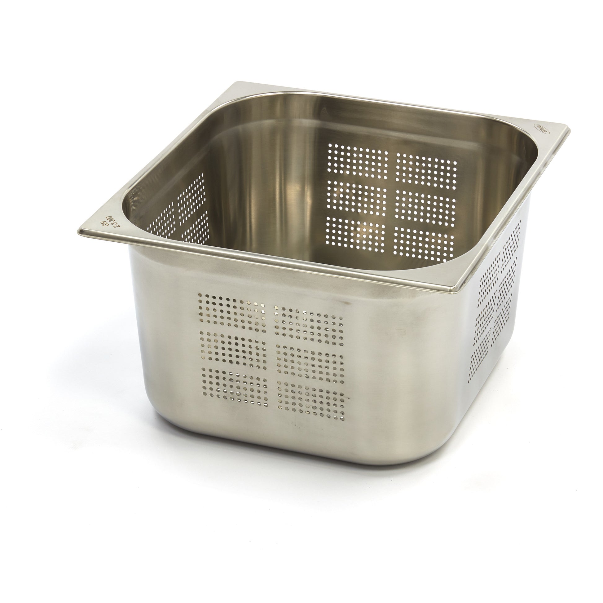 Bac gastronorm - 2/3 GN - profondeur 20 cm - acier inoxydable - perforé