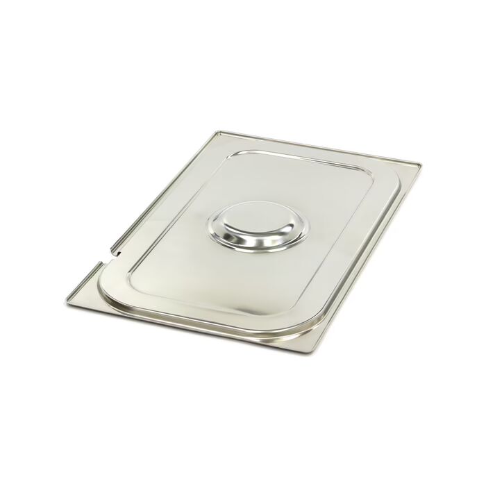 Couvercle gastronorm - 1/1 GN - acier inoxydable - avec ouverture pour cuillère
