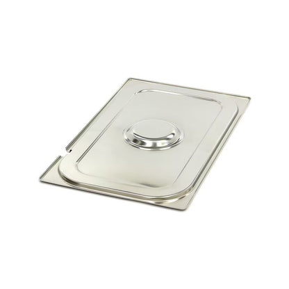 Couvercle gastronorm - 1/1 GN - acier inoxydable - avec ouverture pour cuillère