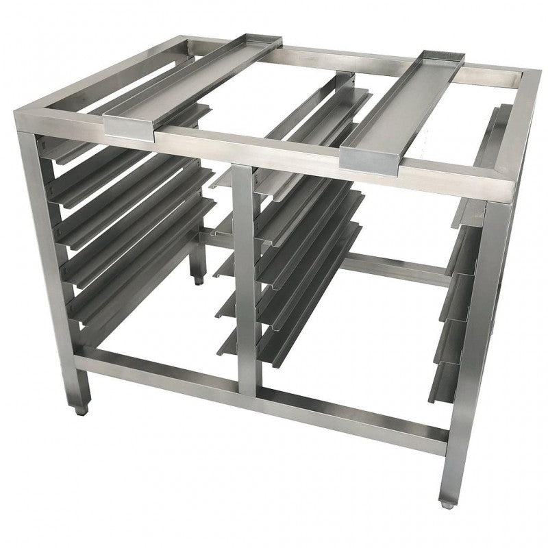 Support inox pour four 2 x 5 niveaux GN 1/1 ou plateau 600 x 400 mm - Nosem