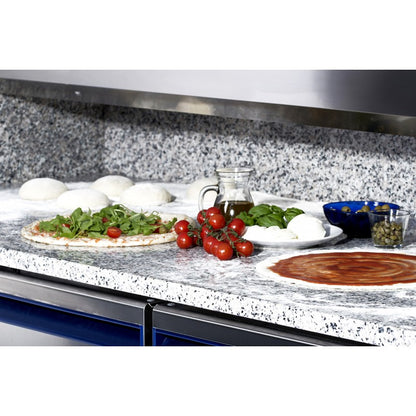 Table à pizza positive 0/+10°C - GN 1/1 - 300 L - 2 portes pleines - Prof. 700 - Sans tiroirs - Dalmec