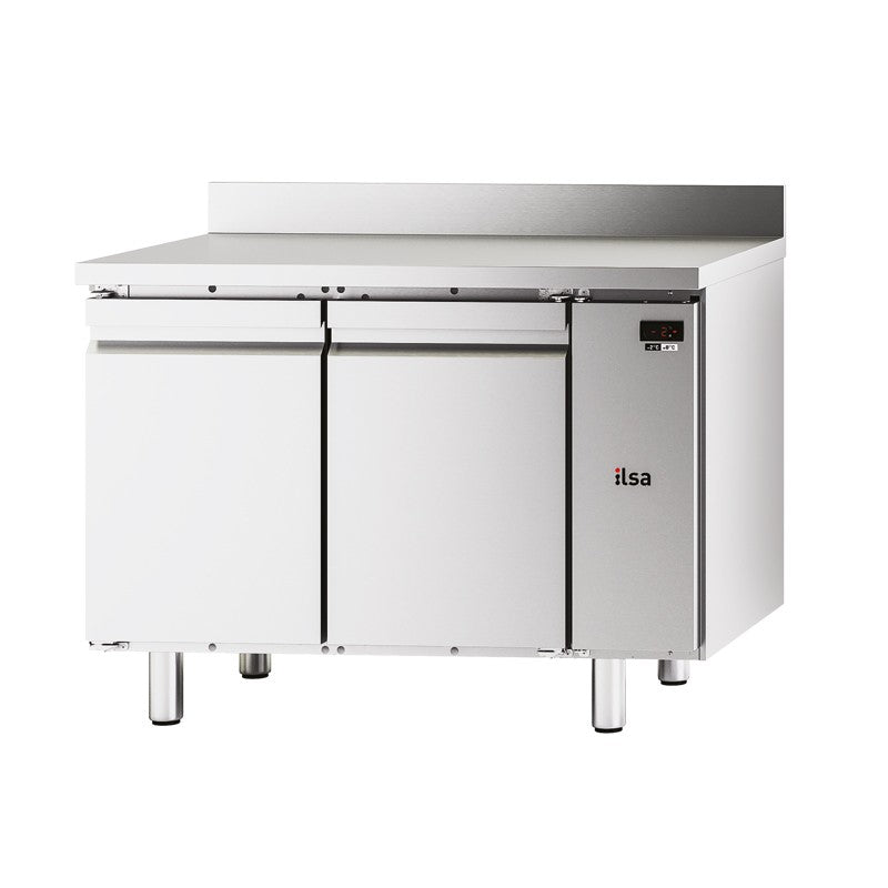 Table réfrigérée pâtissière négative -20/-10°C avec dosseret - 2 portes - Sans groupe - 293 L - TPA82NSG - NEOS - Ilsa