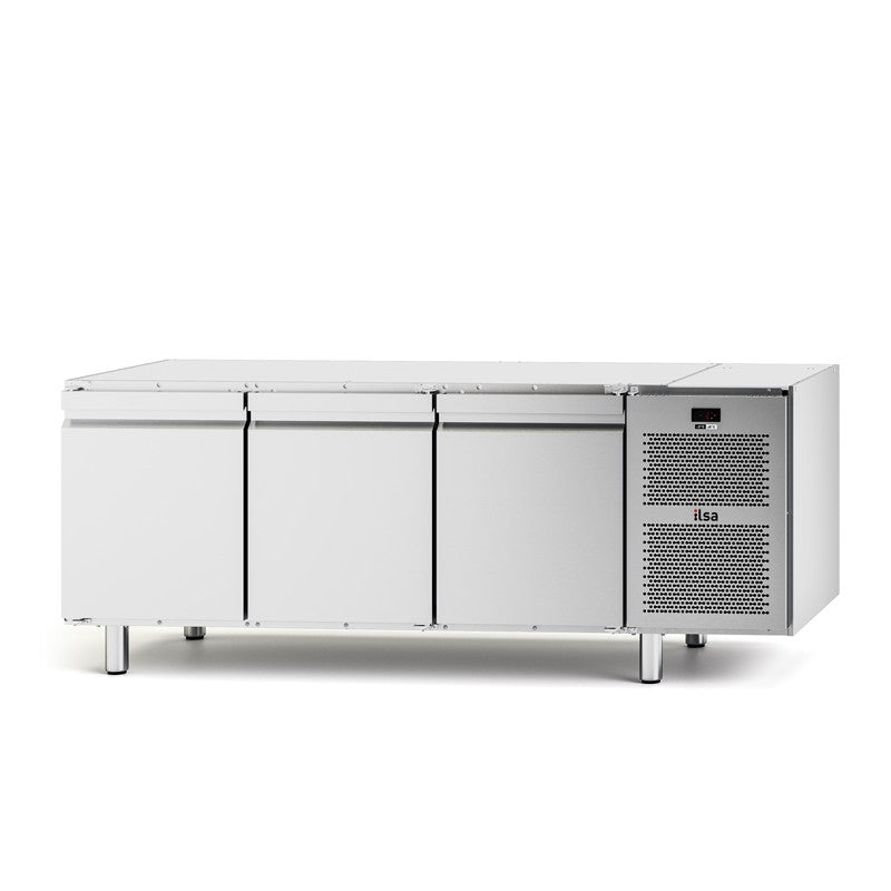 Table réfrigérée pâtissière négative -20/-10°C sans plan de travail - 3 portes - Avec groupe - 457 L - TPS83N - NEOS