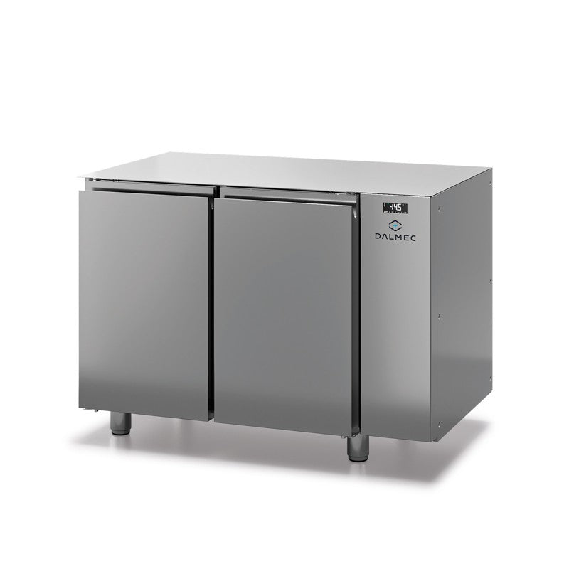Table réfrigérée positive sans dessus - Prof. 600 - 325 x 430 sans groupe - 2 portes - Dalmec