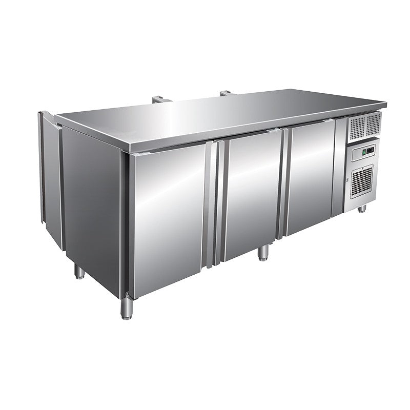 Table réfrigérée traversante positive -2/+8°C - GN 1/1 - Froid ventilé - Groupe logé - 560 L - Nosem