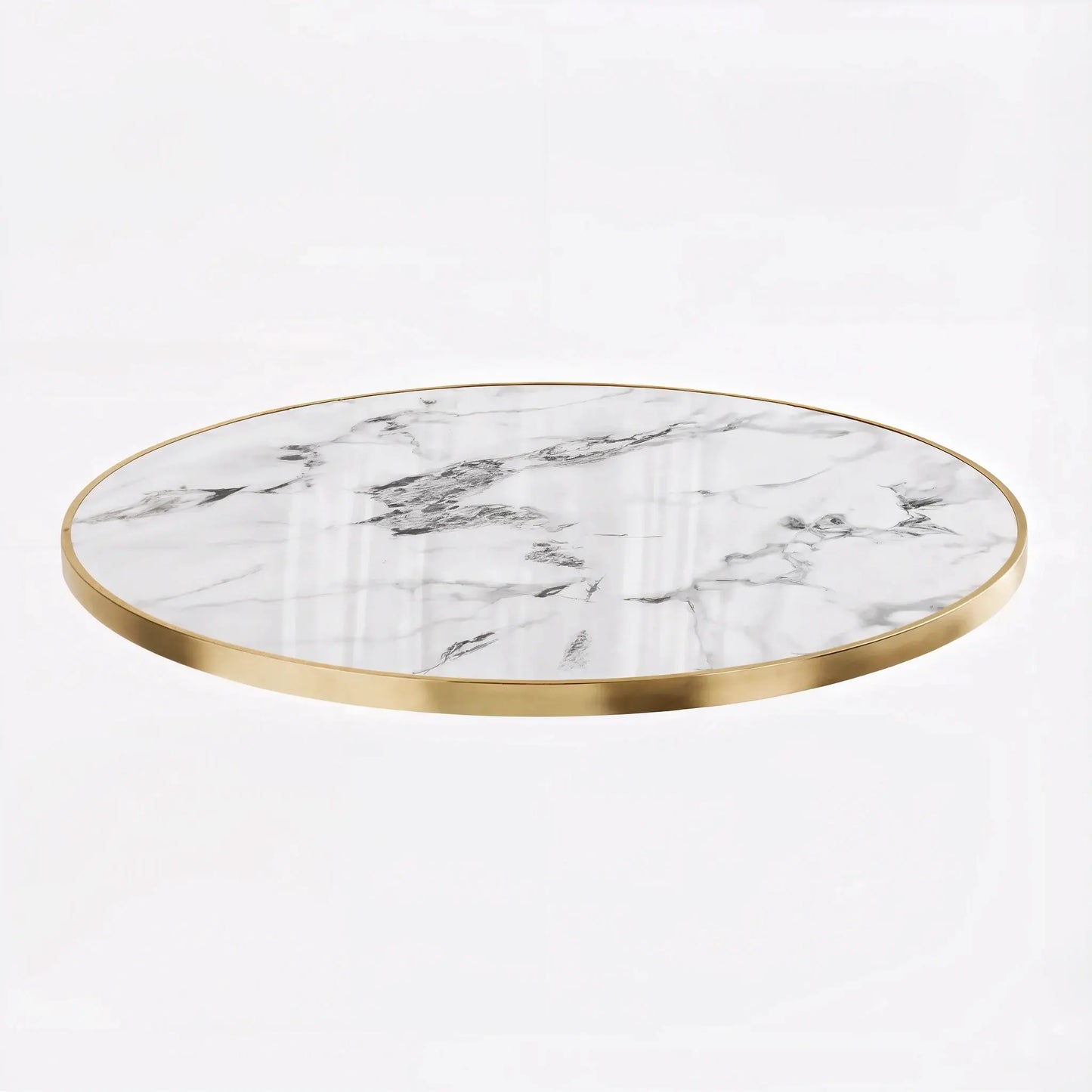 Plateau Fritté Brillant Blanc 120Ø