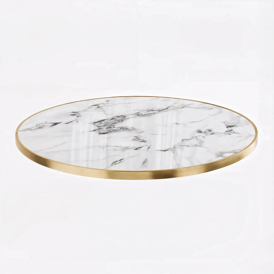 Plateau Fritté Brillant Blanc 120Ø