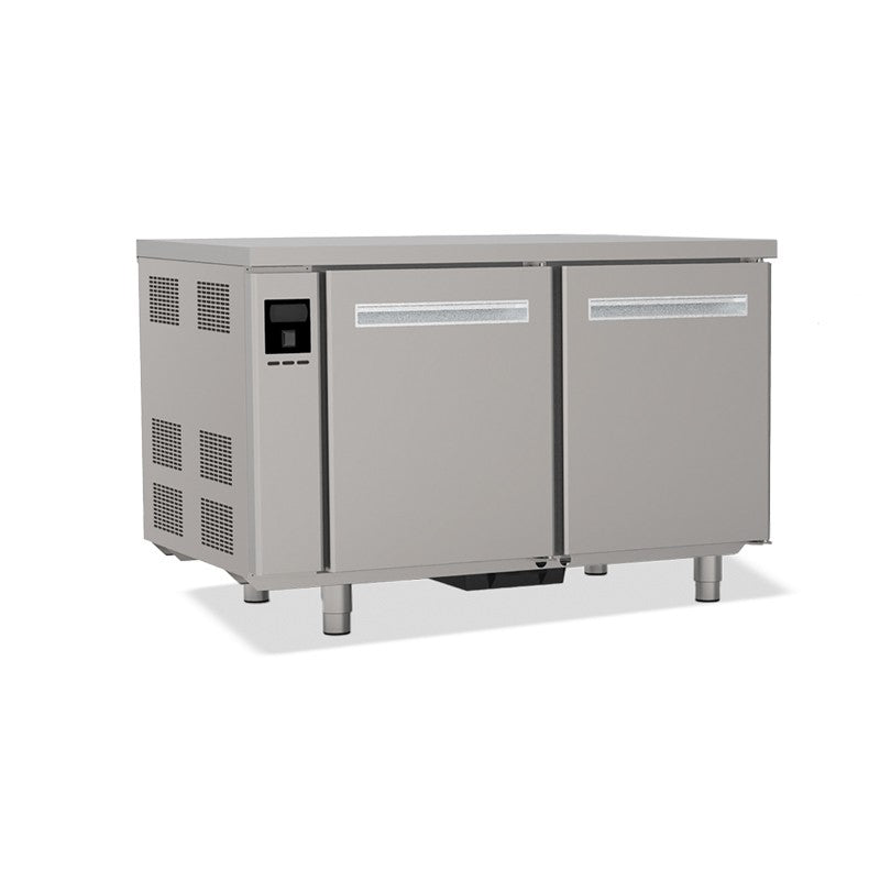 Tables réfrigérées pâtissières positives +2/+8 °C - Dessus inox - Sans groupe logé - Prof. 810 mm - 2 portes - Nosem