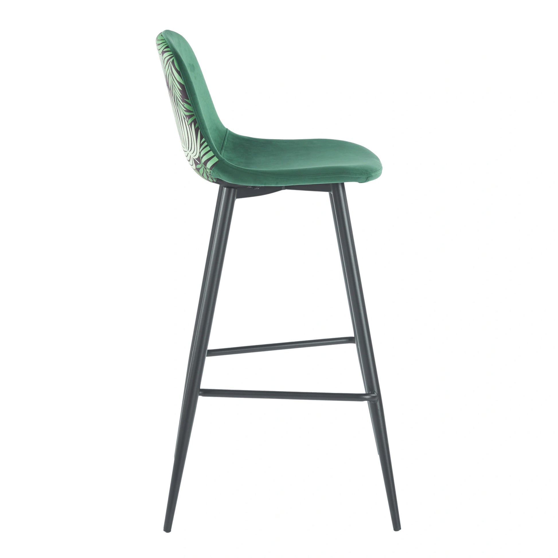 Tabouret YUMI Floral - Moutarde