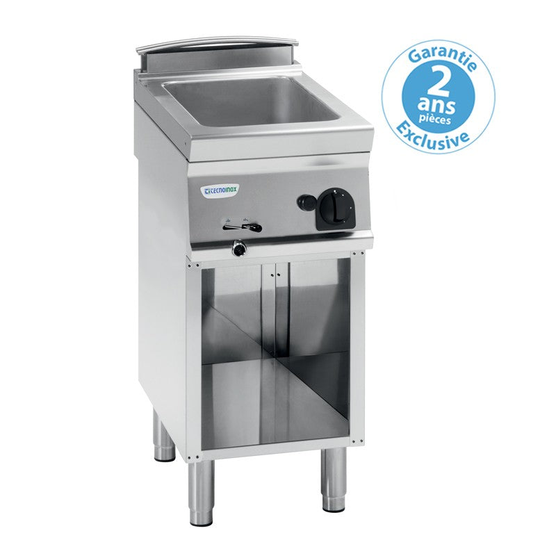 Bain-marie GN1/1 gaz sur placard ouvert - Gamme 700 - Tecnoinox