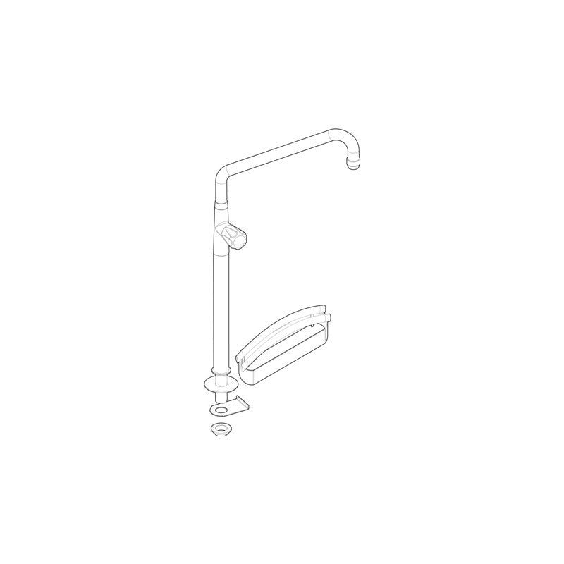 Colonne arrivée d’eau orientable pour fourneaux gaz - Tecnoinox